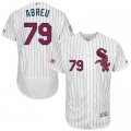 2016 Men's Chicago White Sox #79 Jose Abreu Majestic White Fashion Stars & Stripes Flex Base Player Jersey