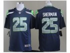 Nike NFL Seattle Seahawks #25 Richard Sherman blue Jerseys[Limited]