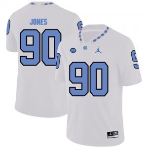 North Carolina Tar Heels 90 Andrew Jones White College Football Jersey