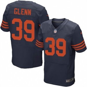 Mens Nike Chicago Bears #39 Jacoby Glenn Elite Navy Blue 1940s Throwback Alternate NFL Jersey