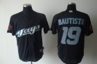 mlb Toronto Blue Jays #19 Jose Bautista black[cool base]