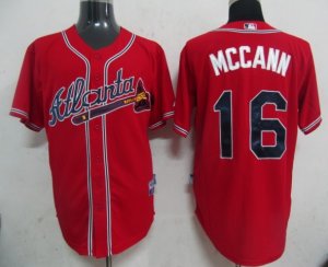 Atlanta Braves #16 Mccann Red