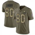 Nike Browns #80 Jarvis Landry Olive Camo Salute To Service Limited Jersey