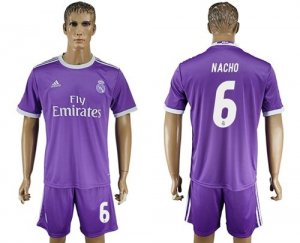 Real Madrid #6 Nacho Away Soccer Club Jersey