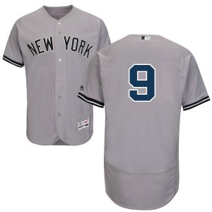 Men\'s Majestic New York Yankees #9 Roger Maris Grey Flexbase Authentic Collection MLB Jersey