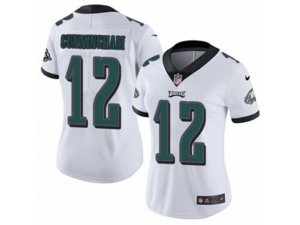 Women Nike Philadelphia Eagles #12 Randall Cunningham Vapor Untouchable Limited White NFL Jersey