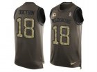 Mens Nike Washington Redskins #18 Josh Doctson Limited Green Salute to Service Tank Top NFL Jersey