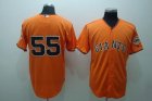 mlb san francisco giants #55 lincecum orange