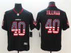 Nike Cardinals #40 Pat Tillman Black USA Flag Fashion Color Rush Limited Jersey