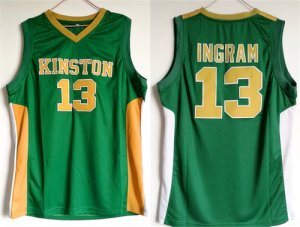 Kingston #13 Brandon Ingram Green High Scool Basketball Jersey