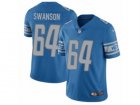 Nike Detroit Lions #64 Travis Swanson Vapor Untouchable Limited Light Blue Team Color NFL Jersey