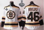 nhl jerseys boston bruins #46 krejci white[2013 stanley cup]