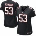Womens Nike Atlanta Falcons #53 LaRoy Reynolds Limited Black Alternate NFL Jersey