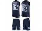 Nike Tennessee Titans #82 Delanie Walker Limited Navy Blue Tank Top Suit NFL Jersey
