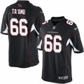 Mens Nike Arizona Cardinals #66 Alameda Taamu Limited Black Alternate NFL Jersey