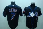 mlb new york mets #7 reyes black(2009 logo)