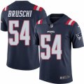 Mens Nike New England Patriots #54 Tedy Bruschi Limited Navy Blue Rush NFL Jersey