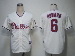 MLB Philadephia Phillies #6 Howard Cream[Cool Base]