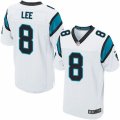 Mens Nike Carolina Panthers #8 Andy Lee Elite White NFL Jersey