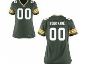 Women\'s Nike Green Bay Packers Customized Game Team green Jerseys