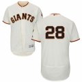 Mens Majestic San Francisco Giants #28 Buster Posey Cream Flexbase Authentic Collection MLB Jersey