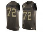 Nike Los Angeles Chargers #72 Joe Barksdale Limited Green Salute to Service Tank Top NFL Jersey
