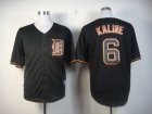 mlb jerseys detroit tigers #6 kaline black[fashion]