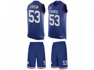 Mens Nike New York Giants #53 Harry Carson Vapor Untouchable Limited Red Alternate NFL Jersey