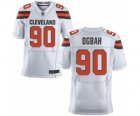 Men's Nike Cleveland Browns #90 Emmanuel Ogbah Elite White NFL Jersey