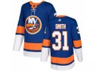 Men Adidas New York Islanders #31 Billy Smith Royal Blue Home Authentic Stitched NHL Jersey