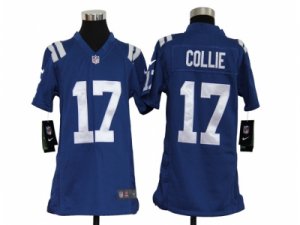 Nike Youth NFL Indianapolis Colts #17 Austin Collie Blue Jerseys