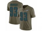 Men Nike Philadelphia Eagles #93 Timmy Jernigan Limited Olive 2017 Salute to Service NFL Jersey