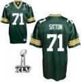 Green Bay Packers #71 Josh Sitton 2011 super bowl XLV green