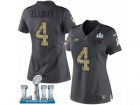 Women Nike Philadelphia Eagles #4 Jake Elliott Limited Black 2016 Salute to Service Super Bowl LII NFL Jersey