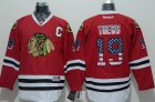 NHL Chicago Blackhawks #19 Jonathan Toews Red Jerseys(USA Flag Fashion)