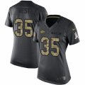 Women's Nike Kansas City Chiefs #35 Charcandrick West Limited Black 2016 Salute to Service NFL Jersey