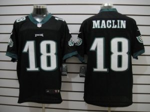 Nike NFL Philadelphia Eagles #18 Jeremy Maclin Black Jerseys(Elite)