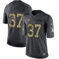 Mens Nike Pittsburgh Steelers #37 Carnell Lake Limited Black 2016 Salute to Service NFL Jersey