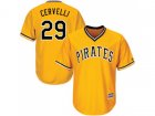 Youth Pittsburgh Pirates #29 Francisco Cervelli Gold Cool Base Stitched MLB Jersey