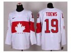 nhl jerseys team canada #19 toews white[2014 winter olympics]