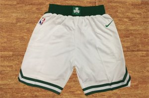 Celtics White Nike NBA Shorts