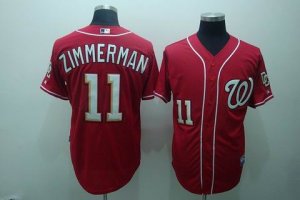 mlb washington nationals #11 zimmerman red[cool base]