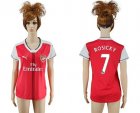 Womens Arsenal #7 Rosicky Home Soccer Club Jersey