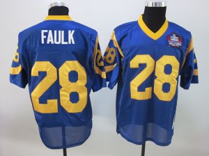 nfl st louis rams #28 faulk lt.blue[hall of fame]