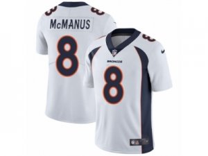 Mens Nike Denver Broncos #8 Brandon McManus Vapor Untouchable Limited White NFL Jersey