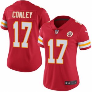 Women\'s Nike Kansas City Chiefs #17 Chris Conley Limited Red Rush NFL Jersey