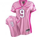 dallas cowboys #9 romo women pink