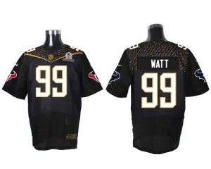 2016 Pro Bowl Nike Houston Texans #99 J.J. Watt Black Black jerseys(Elite)