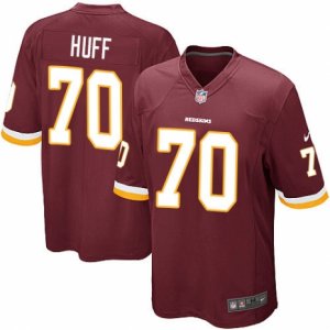 Mens Nike Washington Redskins #70 Sam Huff Game Burgundy Red Team Color NFL Jersey