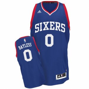 Mens Adidas Philadelphia 76ers #0 Jerryd Bayless Swingman Royal Blue Alternate NBA Jersey